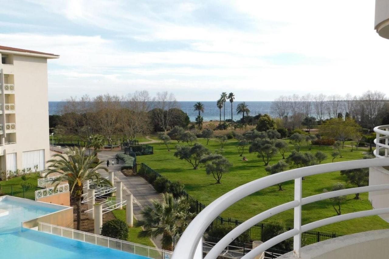 Appartement "T2 "Antibes Les Pins 3" Air Conditionned Sea View With Parking And Pool" Extérieur photo